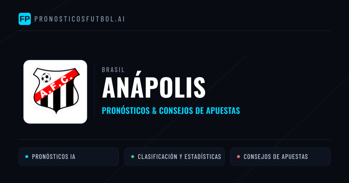 Anápolis Pronósticos y estadísticas