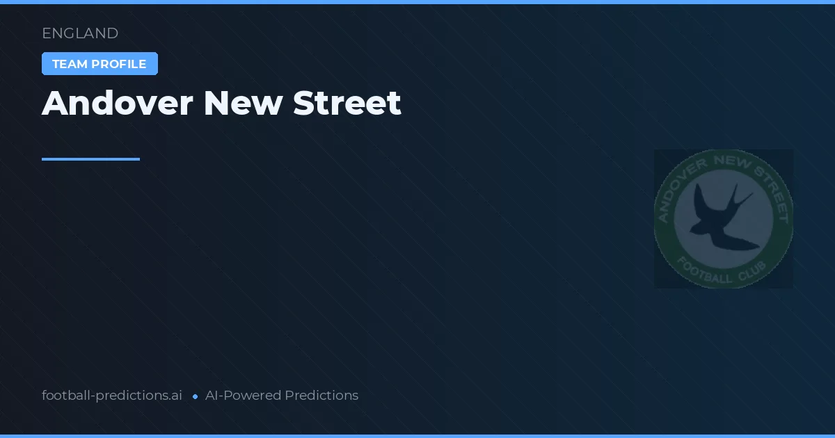 Andover New Street Pronósticos y estadísticas