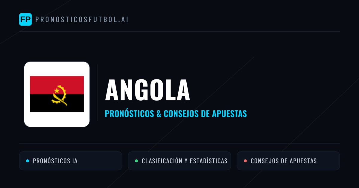 Angola Pronósticos y estadísticas