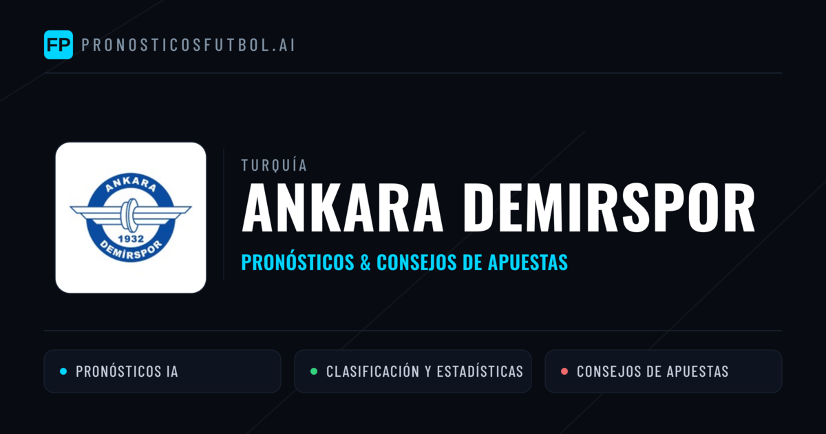 Ankara Demirspor Pronósticos y estadísticas