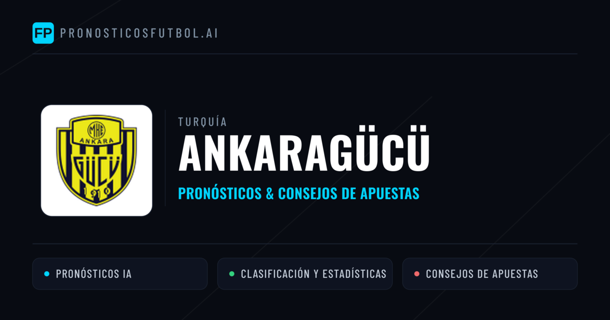 Ankaragücü Pronósticos y estadísticas