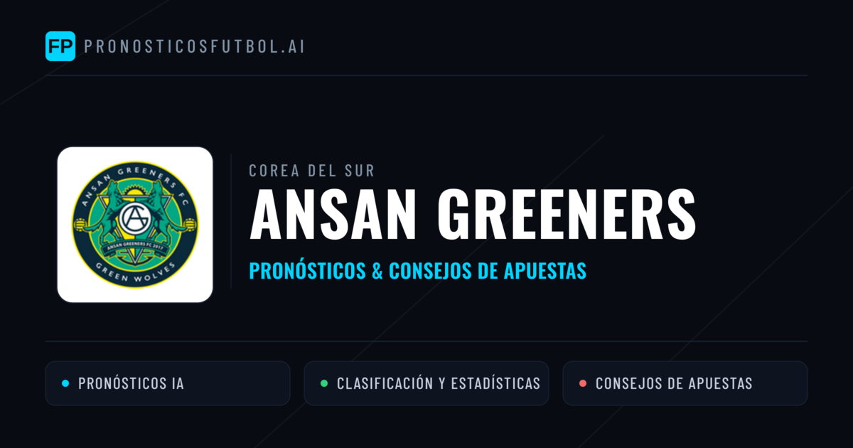Ansan Greeners Pronósticos y estadísticas