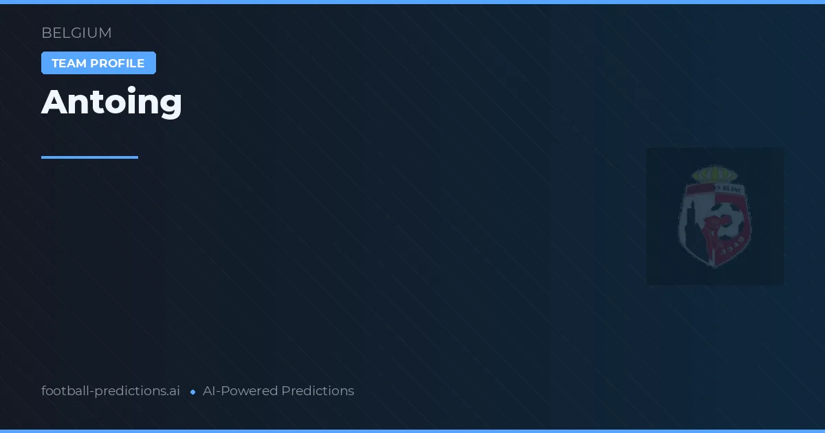 Antoing Pronósticos y estadísticas