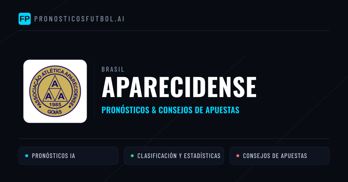 Aparecidense Pronósticos y estadísticas