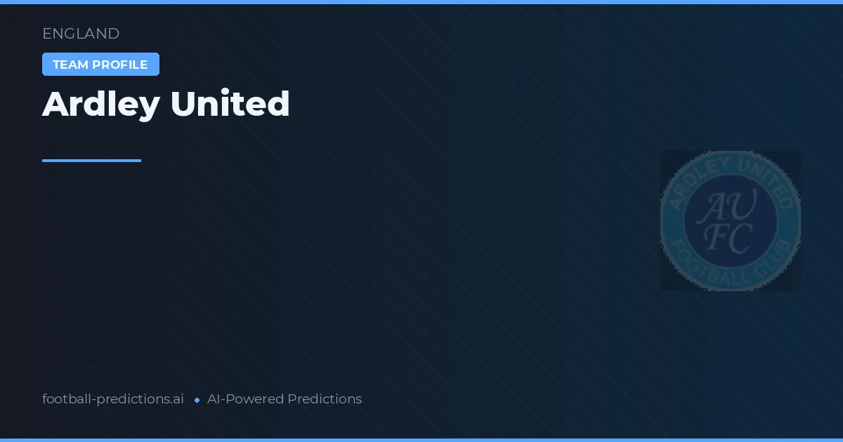 Ardley United Pronósticos y estadísticas