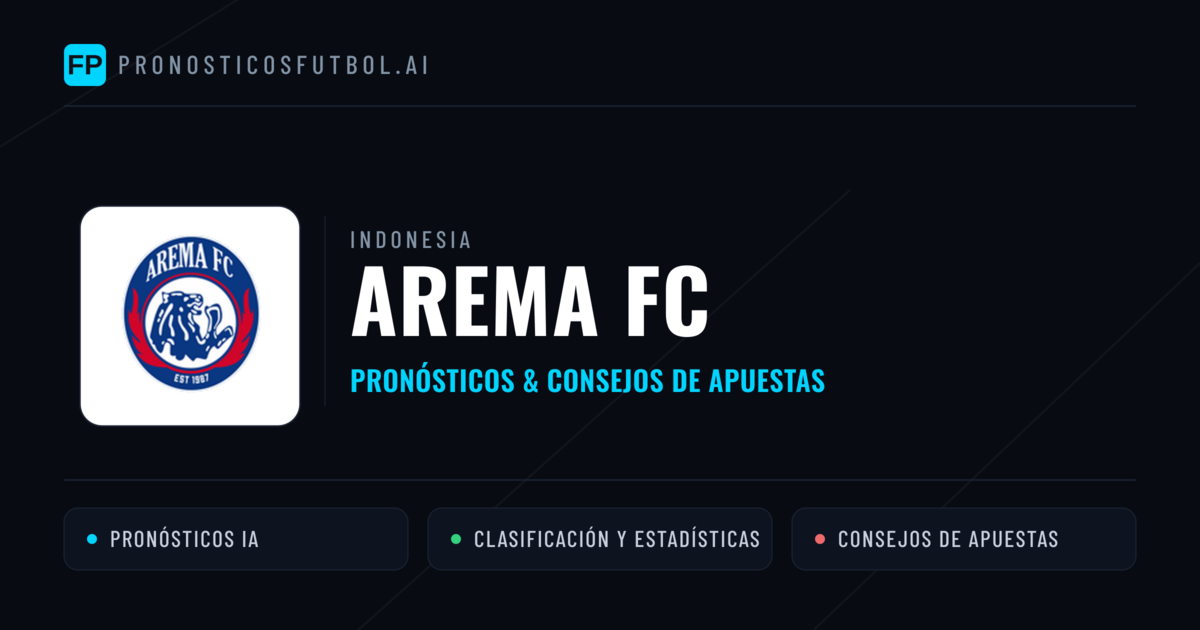 Arema FC Pronósticos y estadísticas
