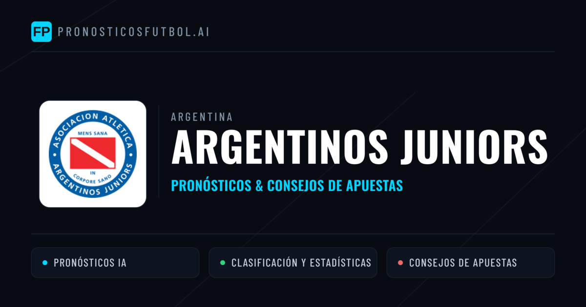 Argentinos Juniors Pronósticos y estadísticas