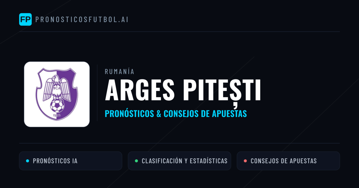 Arges Pitești Pronósticos y estadísticas