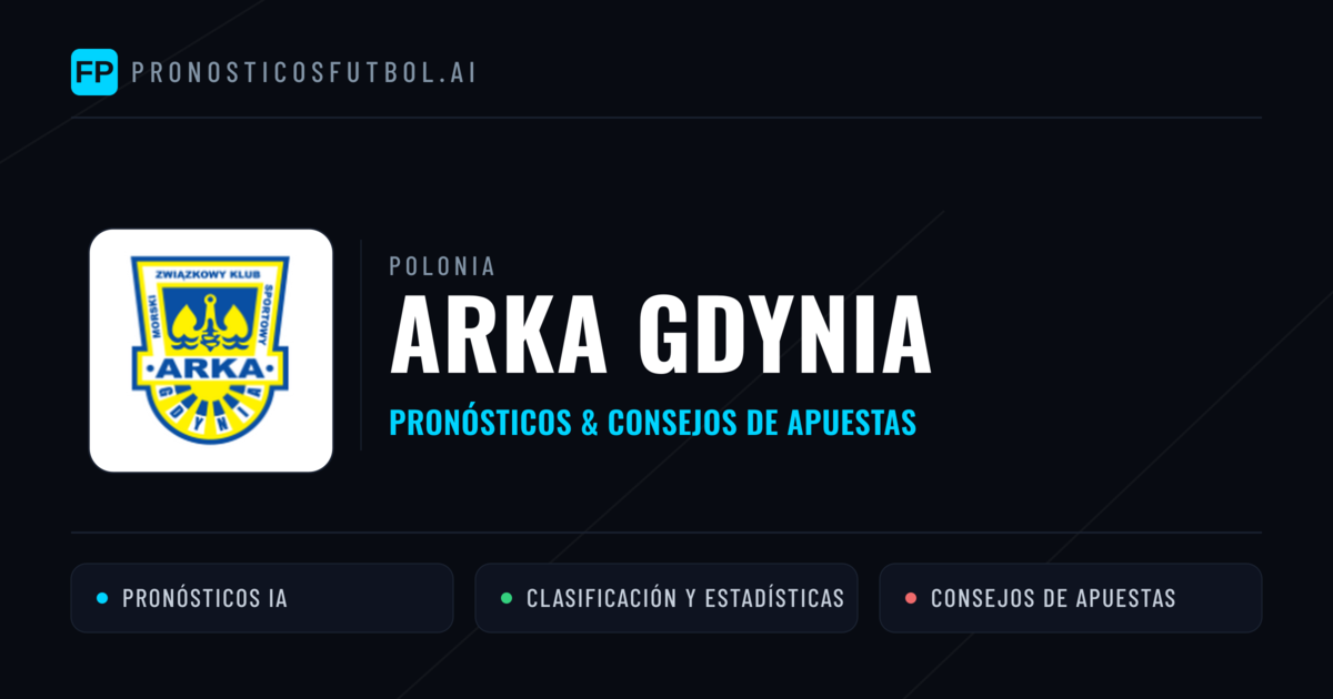 Arka Gdynia Pronósticos y estadísticas