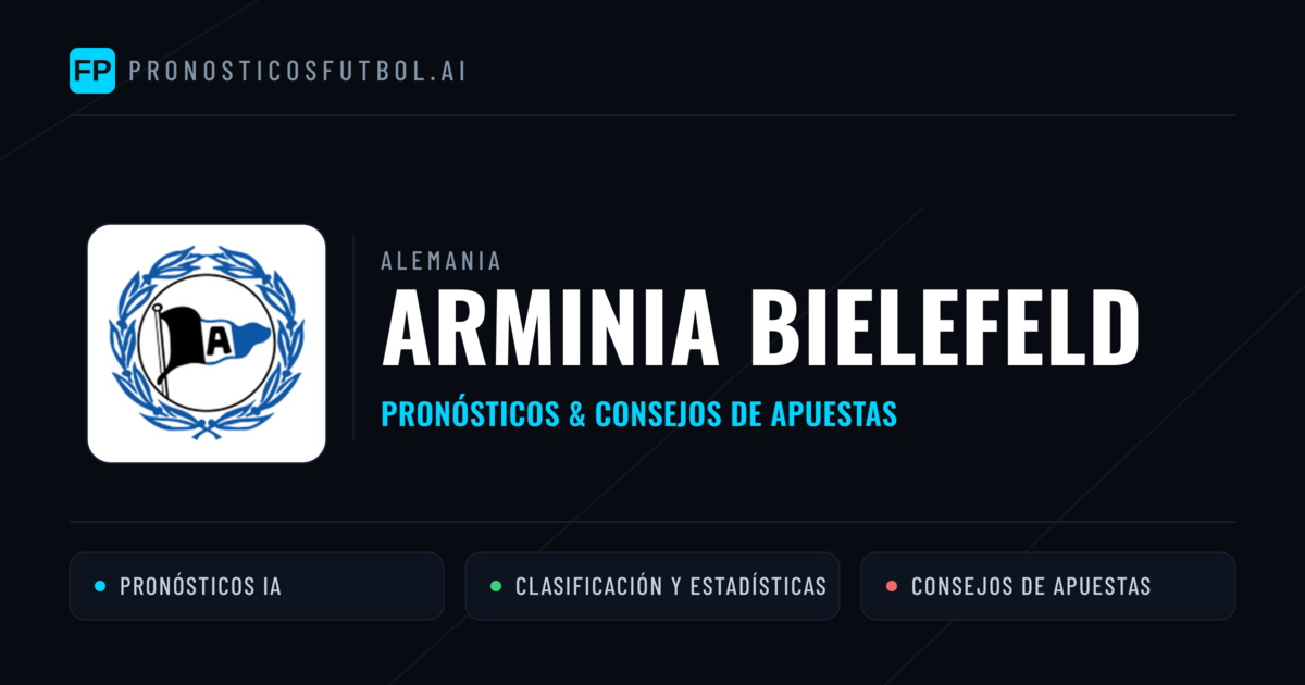 Arminia Bielefeld Pronósticos y estadísticas