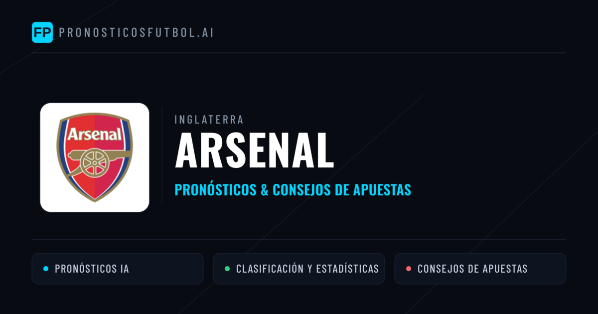 Arsenal Pronósticos y estadísticas