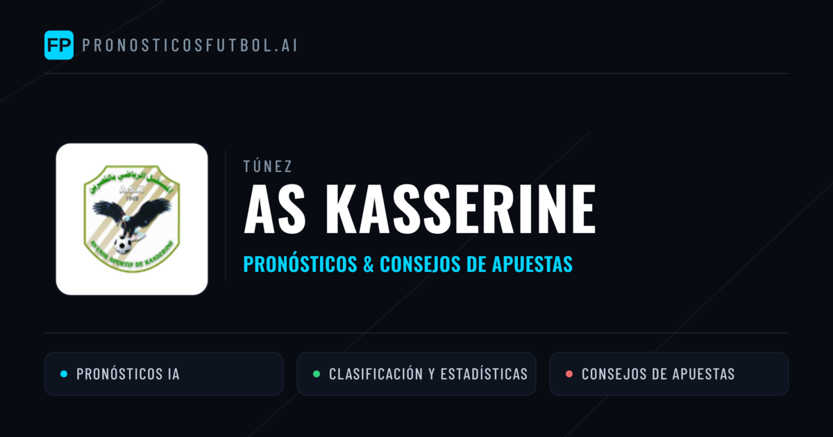 AS Kasserine Pronósticos y estadísticas