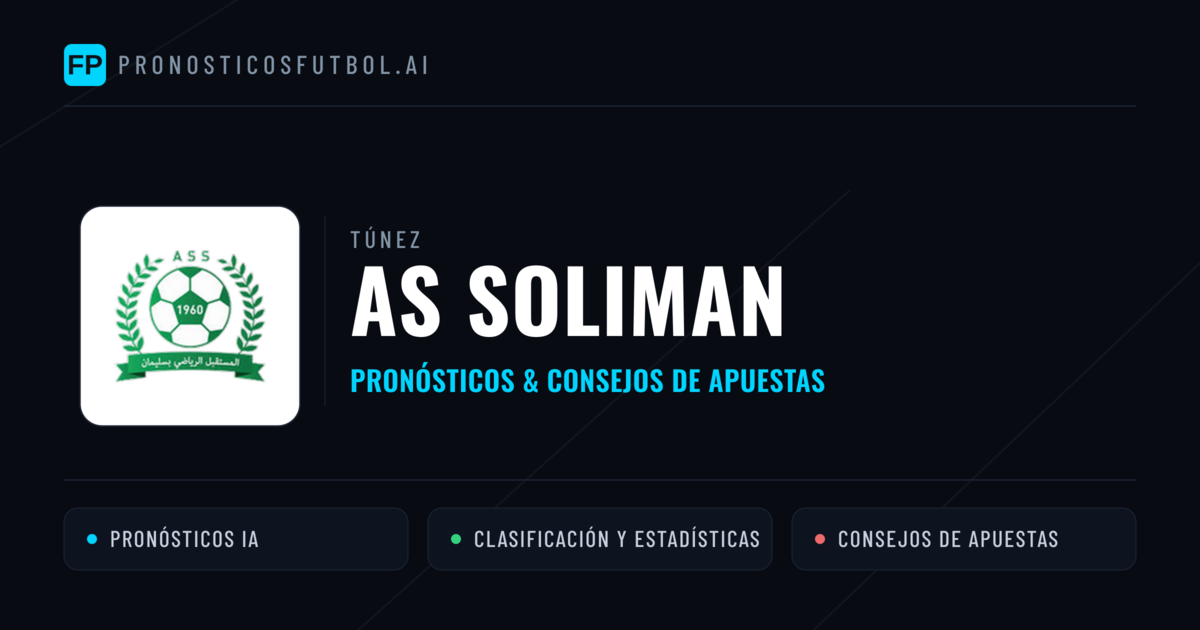 AS Soliman Pronósticos y estadísticas