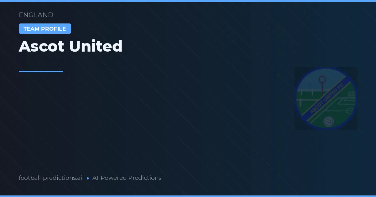 Ascot United Pronósticos y estadísticas