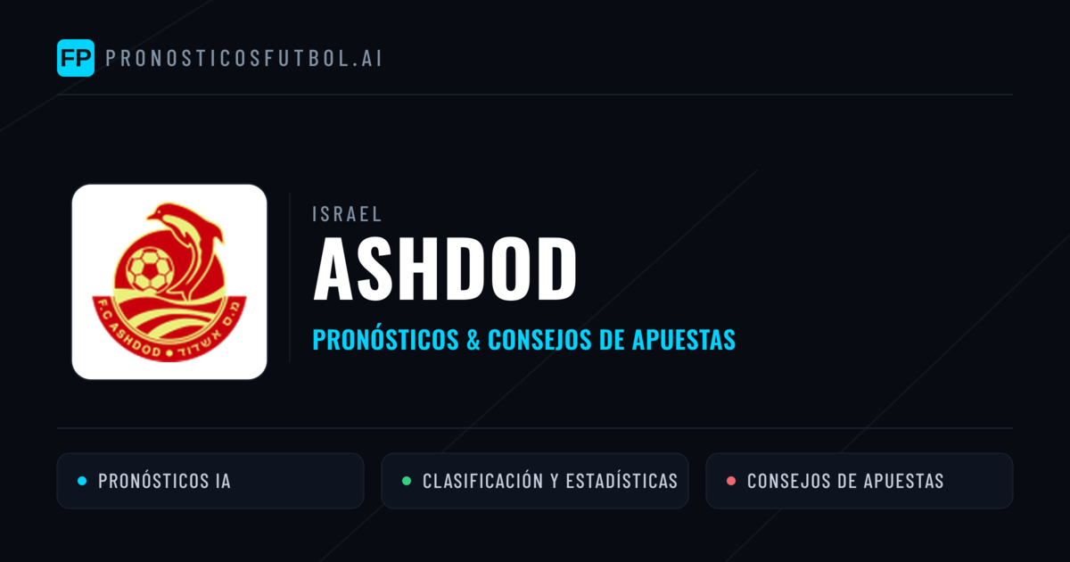Ashdod Pronósticos y estadísticas