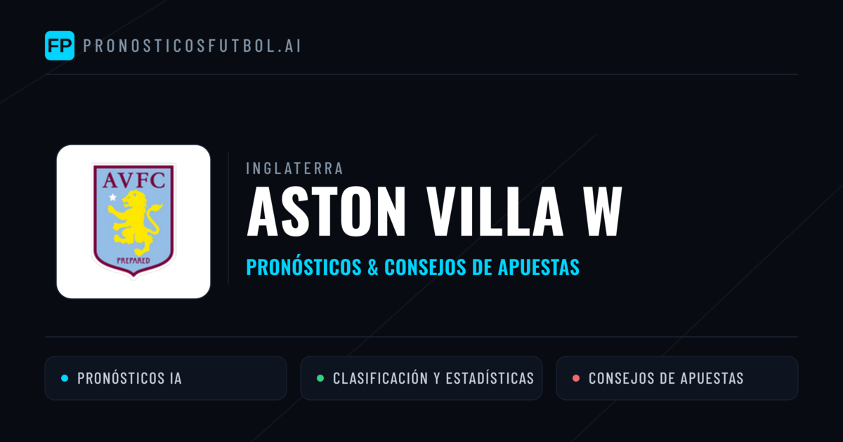 Aston Villa W Pronósticos y estadísticas