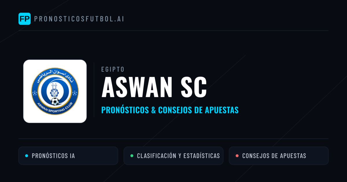 Aswan SC Pronósticos y estadísticas
