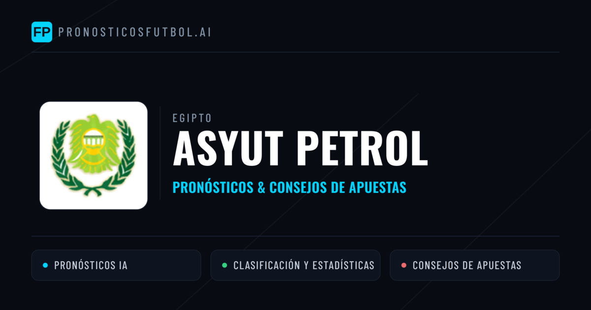 Asyut Petrol Pronósticos y estadísticas
