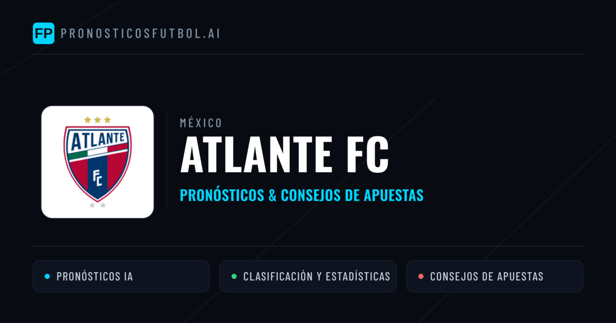Atlante FC Pronósticos y estadísticas