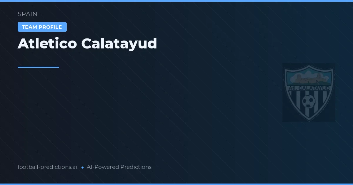 Atlético Calatayud Pronósticos y estadísticas