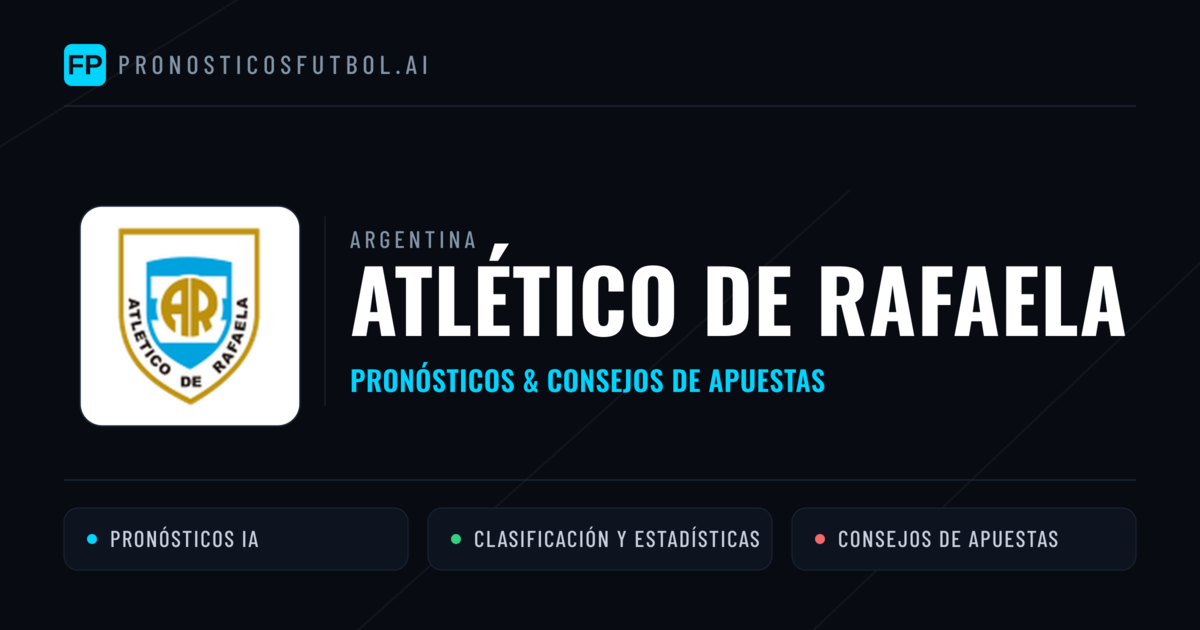 Atlético de Rafaela Pronósticos y estadísticas