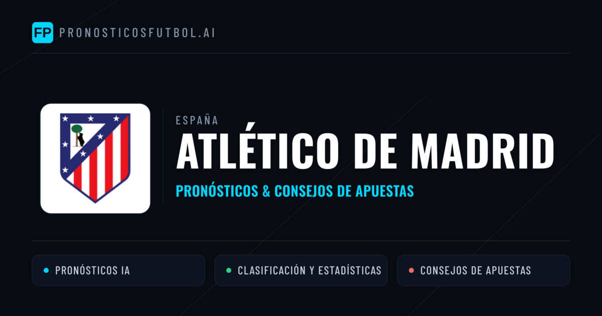 Atlético de Madrid Pronósticos y estadísticas