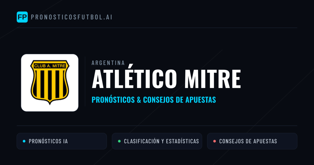 Atlético Mitre Pronósticos y estadísticas