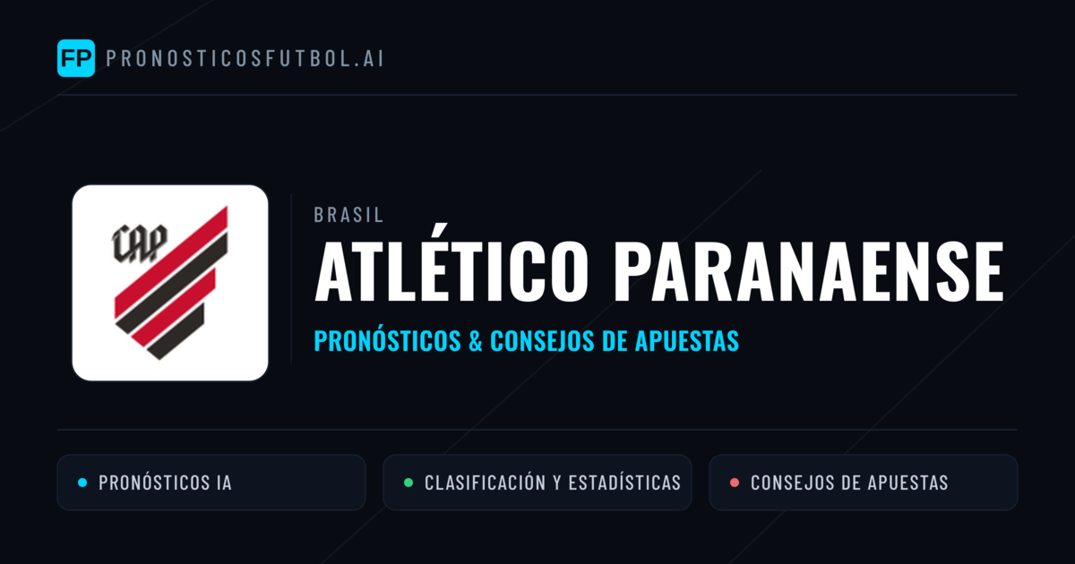 Atlético Paranaense Pronósticos y estadísticas