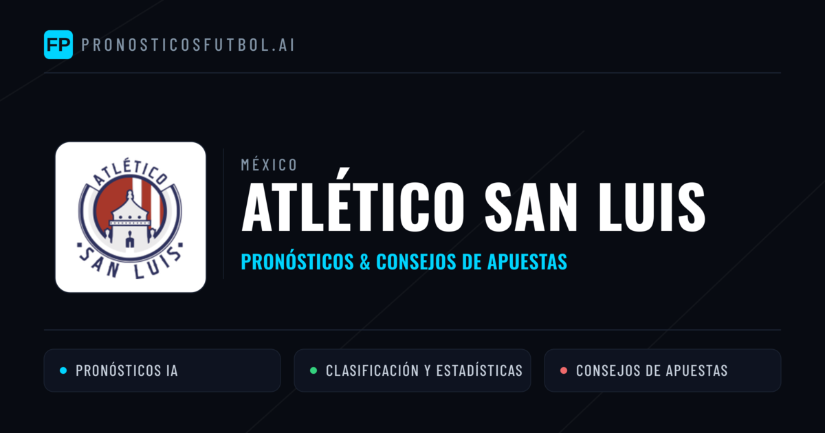 Atlético San Luis Pronósticos y estadísticas