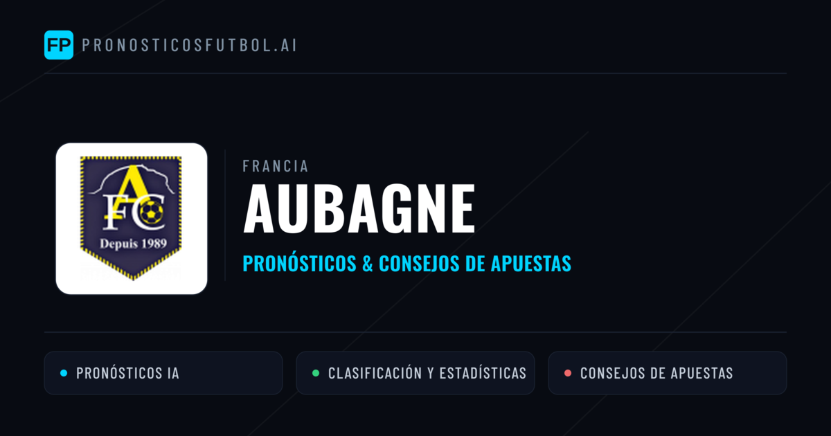 Aubagne Pronósticos y estadísticas