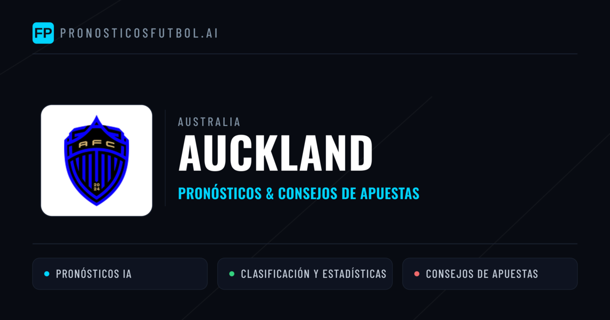 Auckland Pronósticos y estadísticas