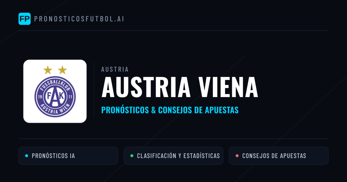Austria Viena Pronósticos y estadísticas