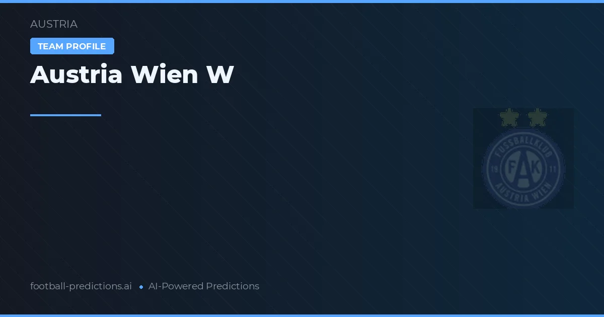 Austria Viena W Pronósticos y estadísticas
