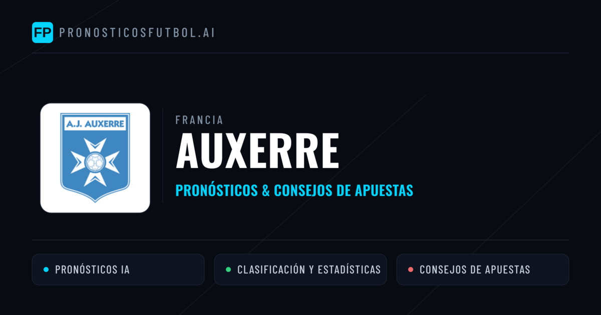 Auxerre Pronósticos y estadísticas