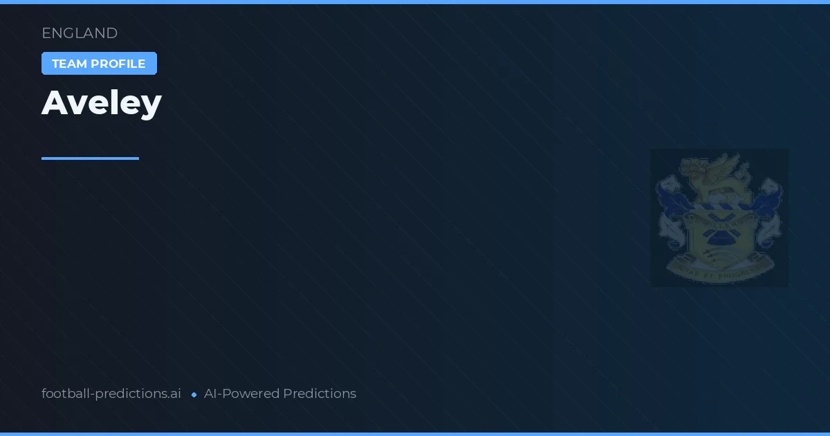 Aveley Pronósticos y estadísticas