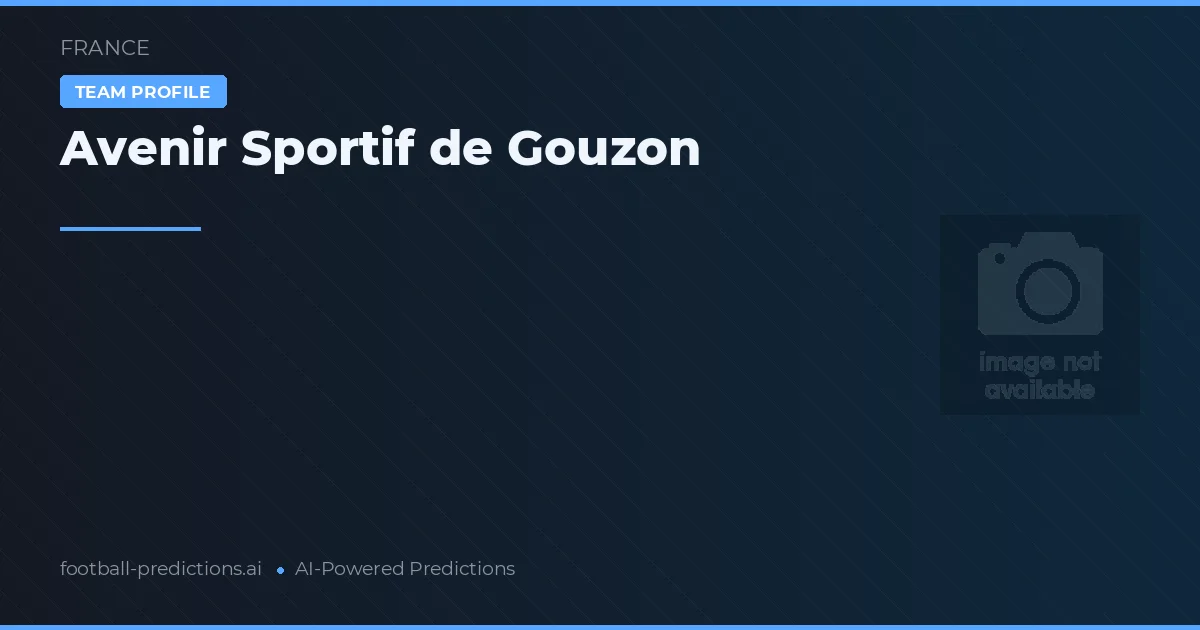Avenir Sportif de Gouzon Pronósticos y estadísticas