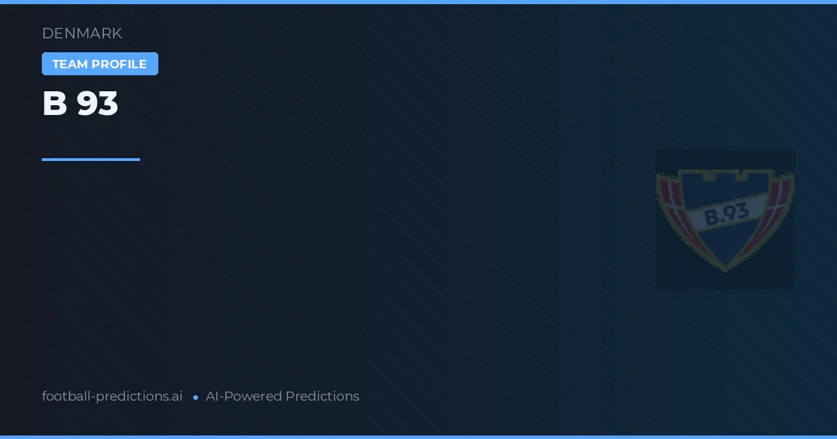 B 93 Pronósticos y estadísticas