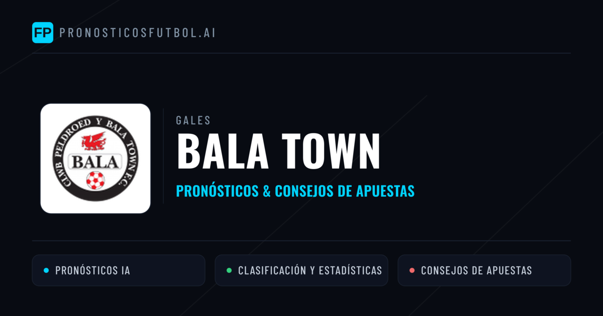 Bala Town Pronósticos y estadísticas