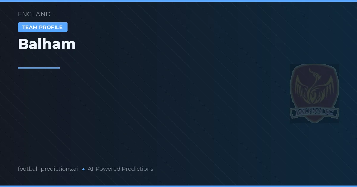 Balham Pronósticos y estadísticas