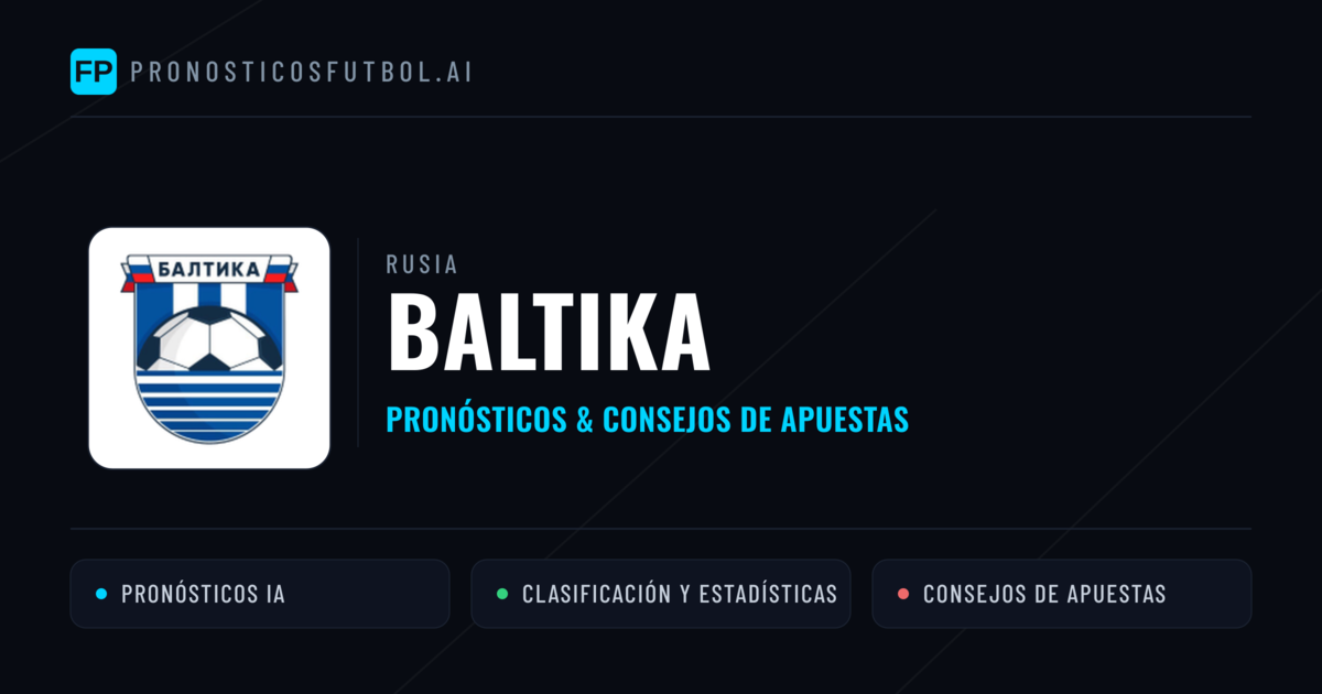 Baltika Pronósticos y estadísticas