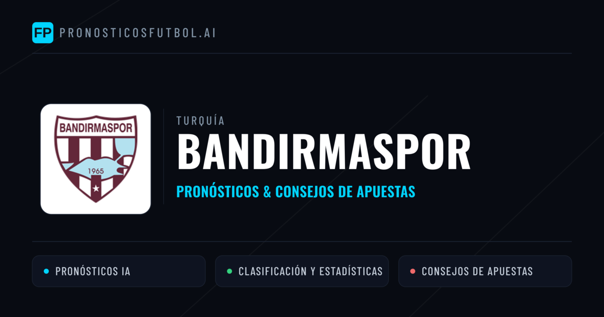 Bandırmaspor Pronósticos y estadísticas