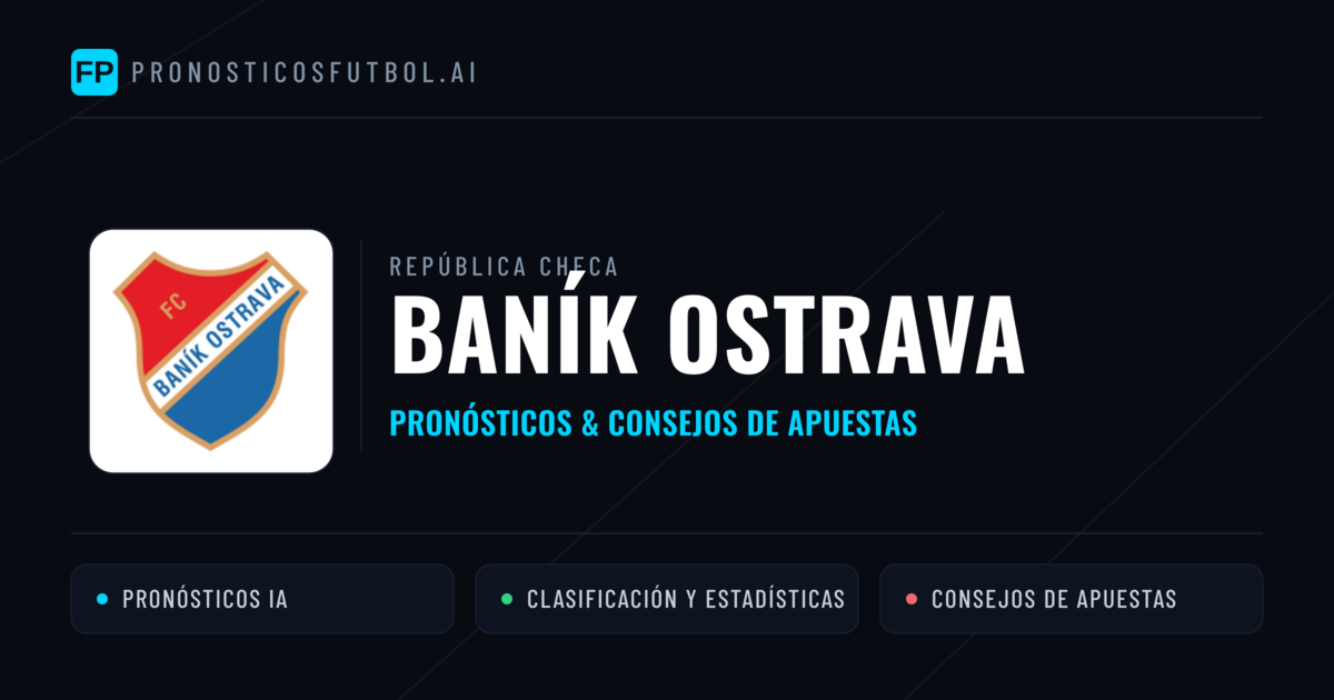 Baník Ostrava Pronósticos y estadísticas