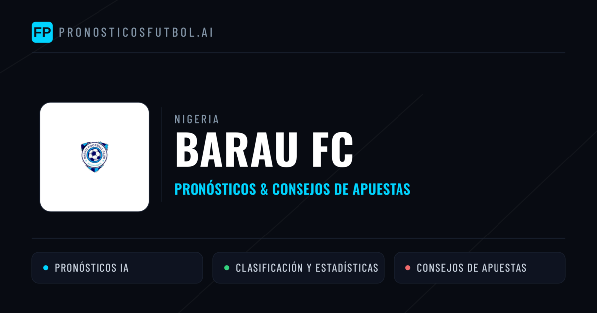 Barau FC Pronósticos y estadísticas