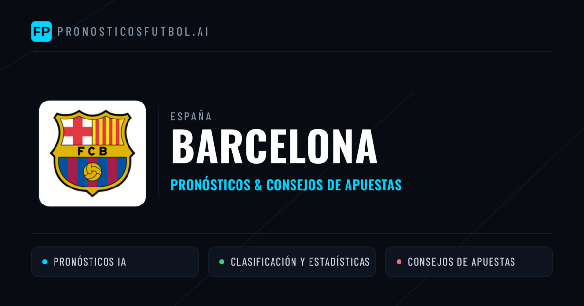 Barcelona Pronósticos y estadísticas