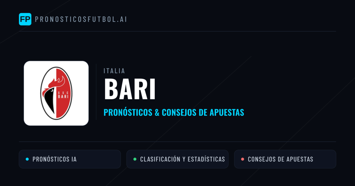 Bari Pronósticos y estadísticas