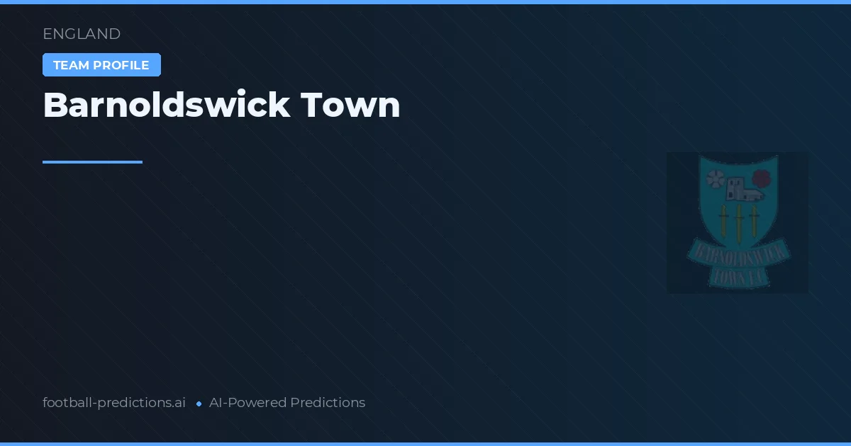 Barnoldswick Town Pronósticos y estadísticas
