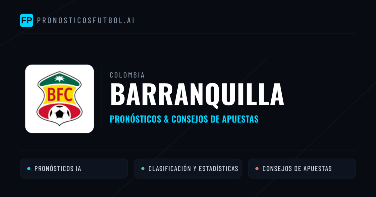 Barranquilla Pronósticos y estadísticas