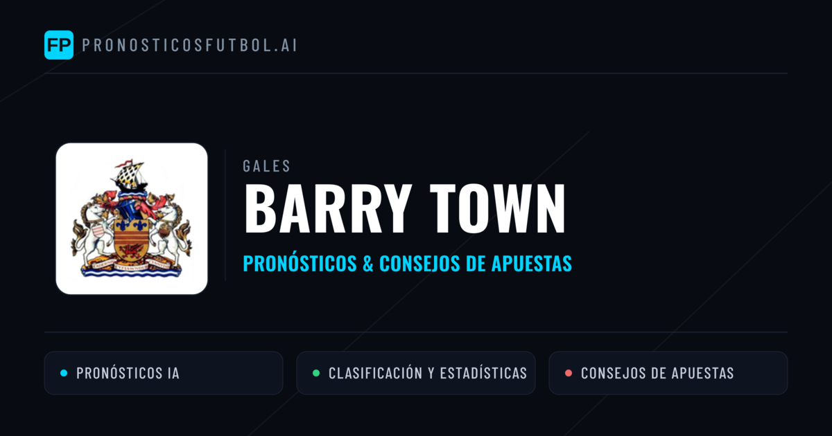 Barry Town Pronósticos y estadísticas
