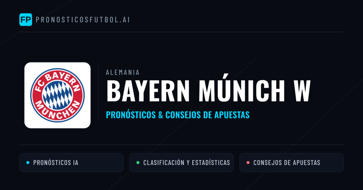 Bayern Múnich W Pronósticos y estadísticas