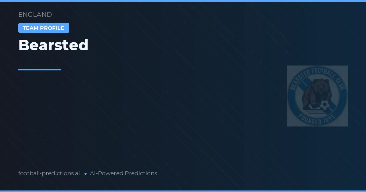 Bearsted Pronósticos y estadísticas